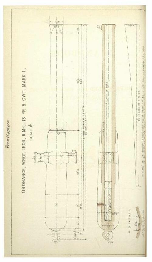 Handbook for the 13-pr R.M.L Gun of 8 cwt, land service (1884)